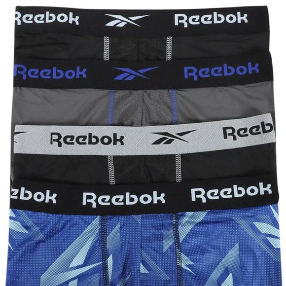 Reebok Mens Performance Boxer Briefs 4-pack (Size: M and XL) - Picture 2 of 5